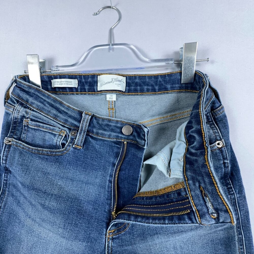 Universal Thread Everyday Straight Jeans Womens Size 10R Mid-Rise Stretch Blue - Picture 9 of 13